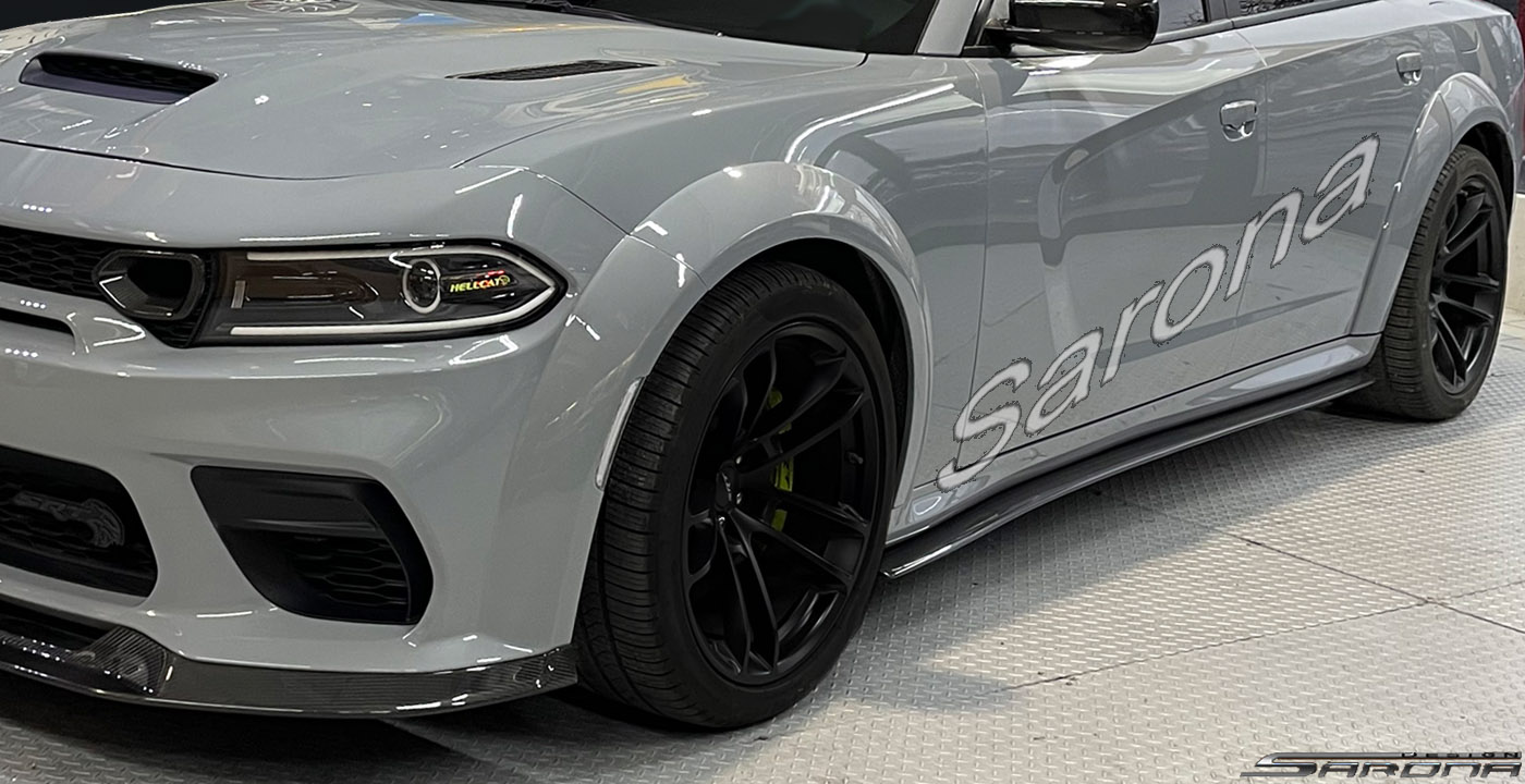 Custom Dodge Charger  Sedan Side Skirts (2015 - 2024) - $690.00 (Part #DG-026-SS)